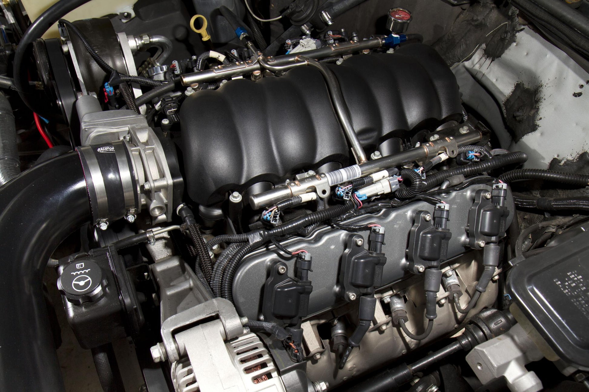 LS Valve Covers Polished Standard Height LS Valve Covers W/ Coil Mounting Posts, Cast Aluminum Polished Finish Holley-3