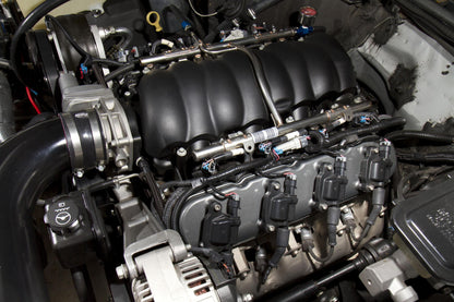 LS Valve Covers Polished Standard Height LS Valve Covers W/ Coil Mounting Posts, Cast Aluminum Polished Finish Holley-3