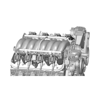 LS Valve Covers Satin Black Textured Finish Standard Height LS Valve Covers W/ Coil Mounting Posts, Cast Aluminum Satin Black Textured Finish Holley-2