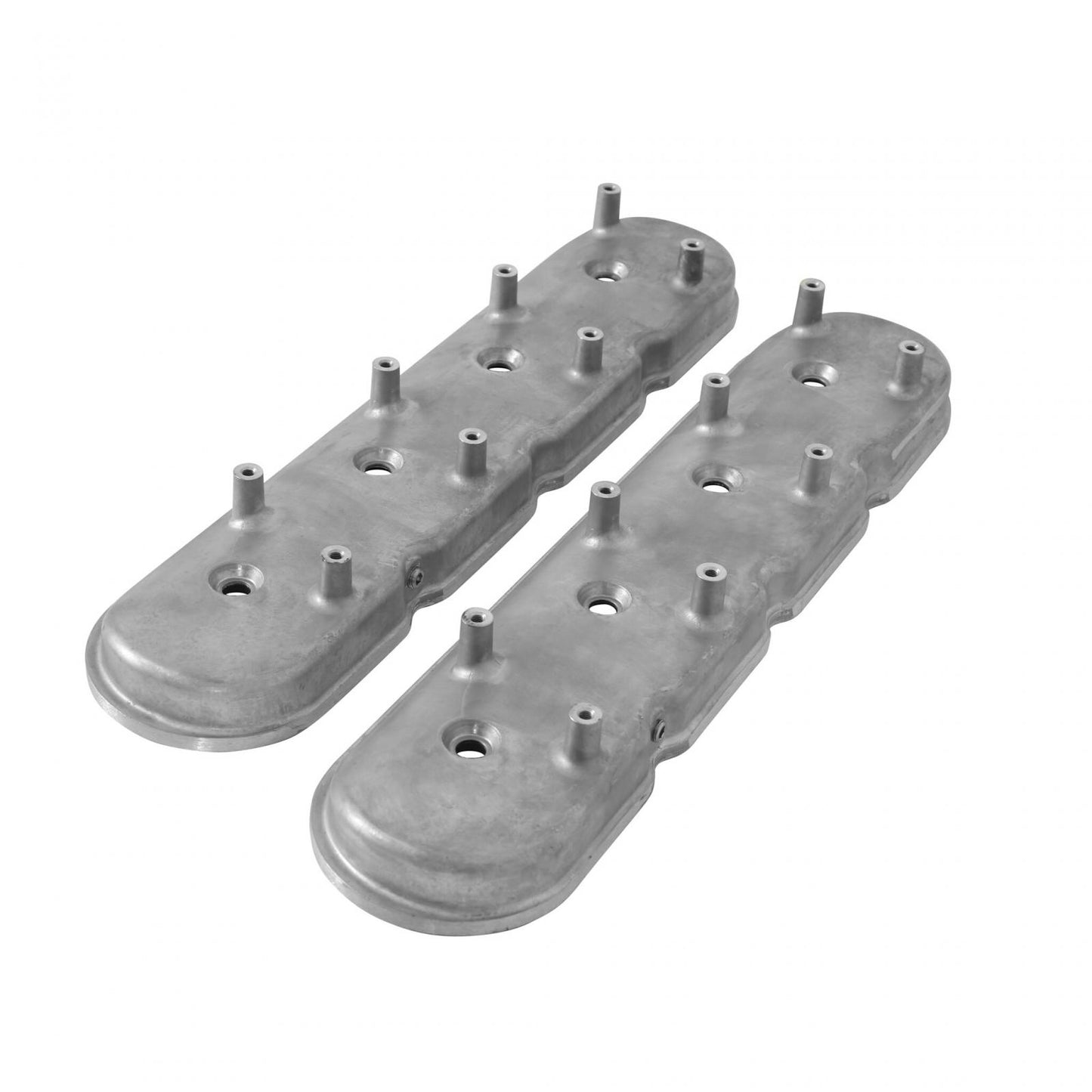 Standard Height LS Valve Covers for Dry Sump Applications Natural Cast Standard Height LS Dry Sump Valve Covers Without Oil Fill, Cast Aluminum Natural Cast Finish Holley-3