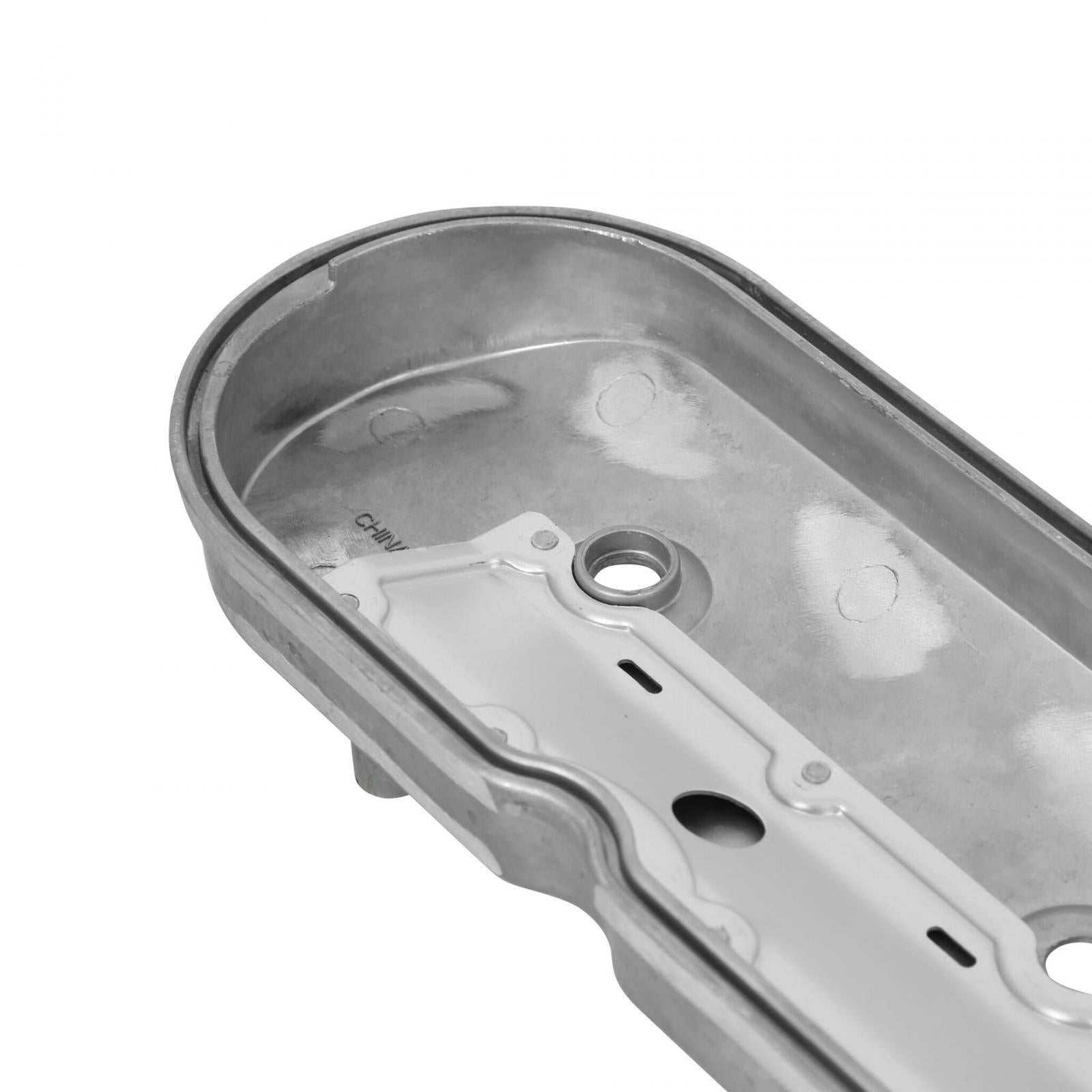 Standard Height LS Valve Covers for Dry Sump Applications Natural Cast Standard Height LS Dry Sump Valve Covers Without Oil Fill, Cast Aluminum Natural Cast Finish Holley-4