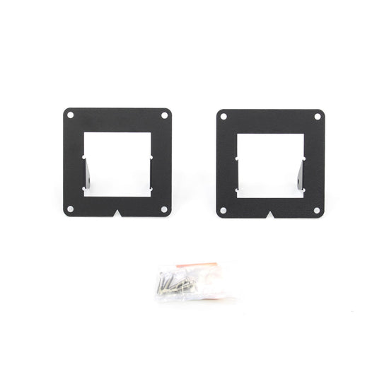 BR6/BR11 Light Plates Textured Black Designed for Rigid D-Series 2010-2018 Dodge Ram 2500/3500 Without Park Sense Go Rhino