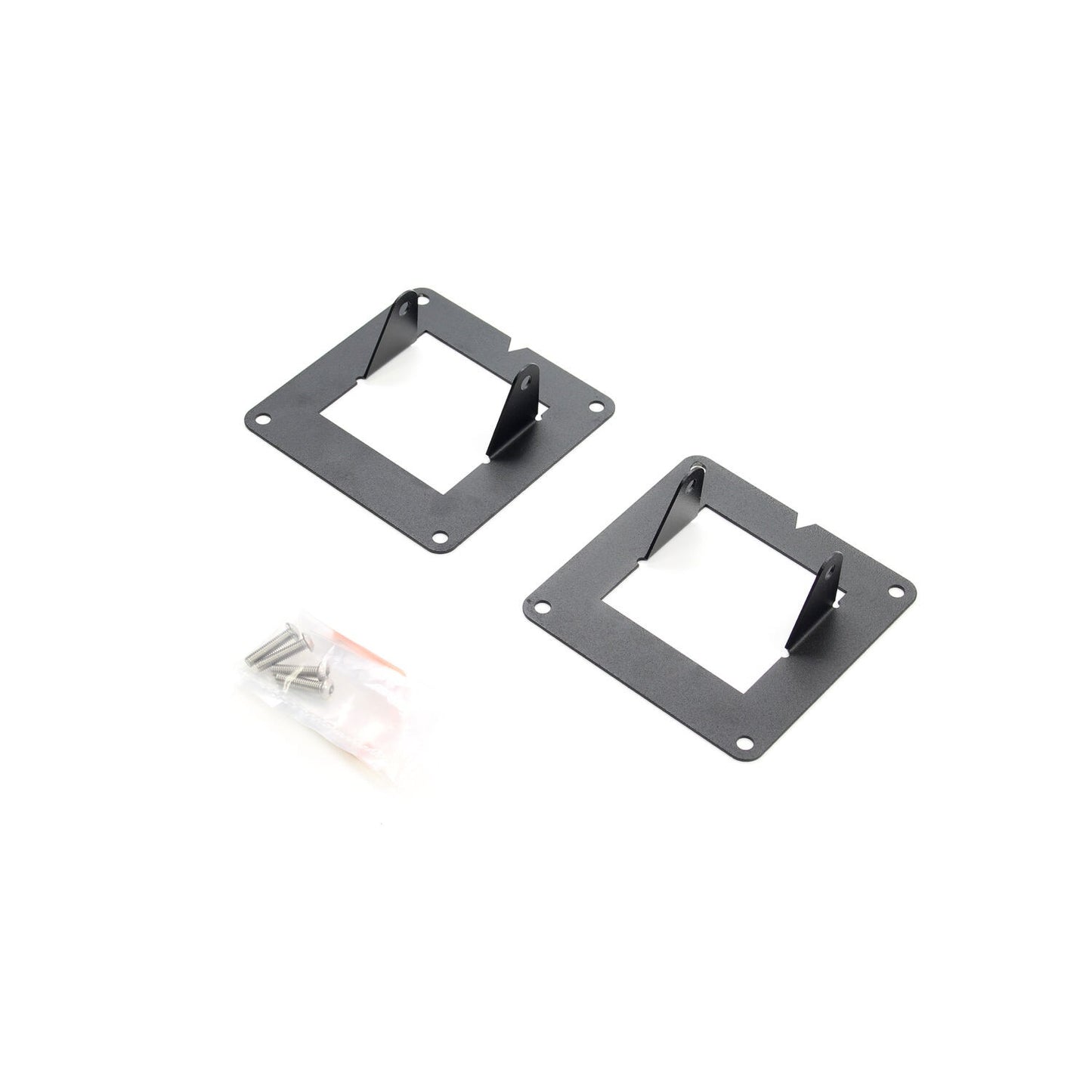 BR6/BR11 Light Plates Textured Black Designed for Rigid D-Series 2010-2018 Dodge Ram 2500/3500 Without Park Sense Go Rhino-3