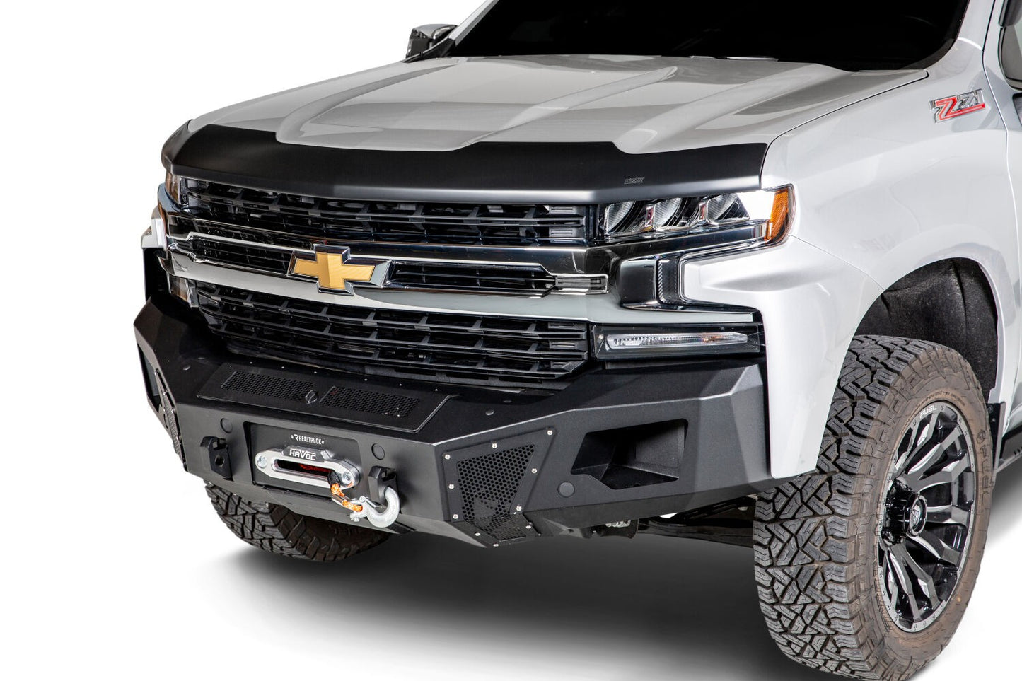 BR6 Front Bumper Replacement Textured Black 2019-2021 Silverado 1500 2022-2022 Silverado 1500 LTD Go Rhino-3