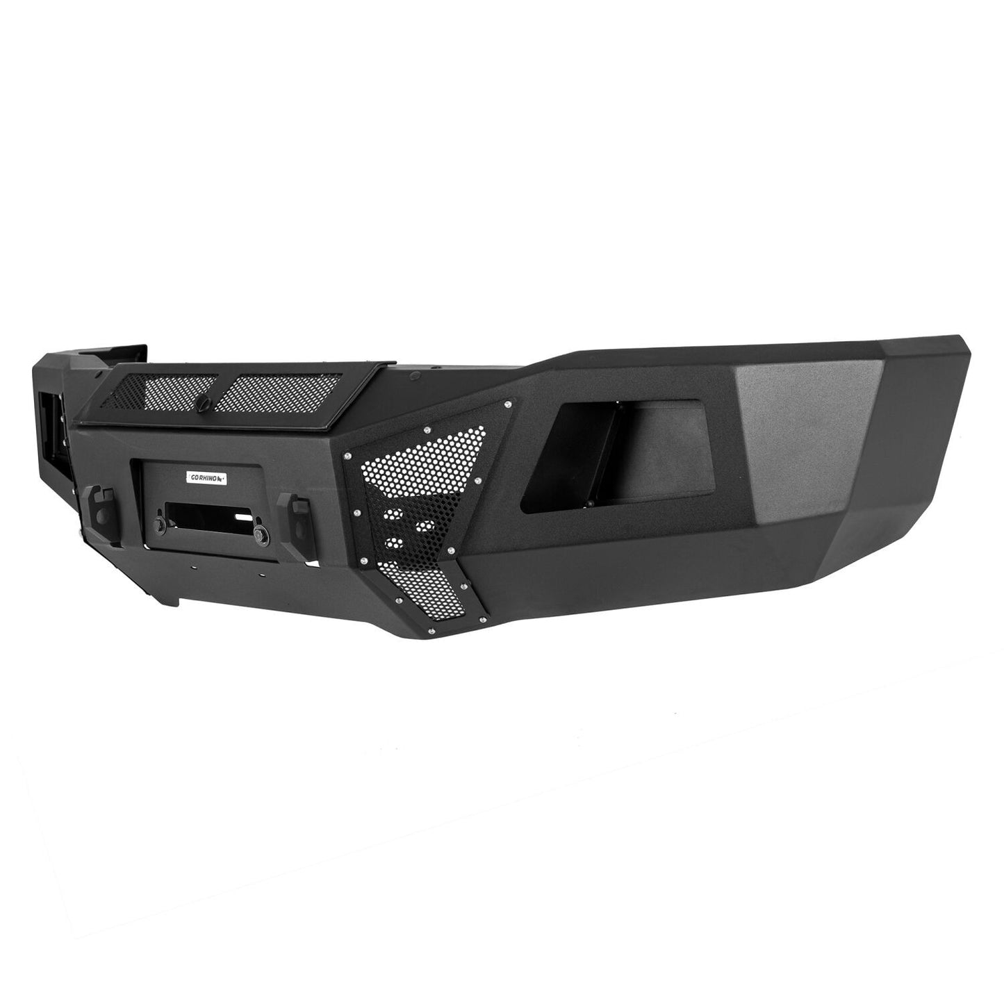 BR11 Front Bumper Replacement Textured Black 2015-2019 Silverado 2500/3500 HD Go Rhino-1