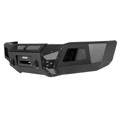 BR11 Front Bumper Replacement Textured Black 2015-2019 Silverado 2500/3500 HD Go Rhino-1