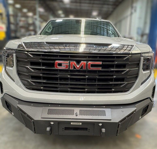BR11 Front Bumper Replacement Textured Black 2020-2026 Silverado 2500/3500 HD Go Rhino-1