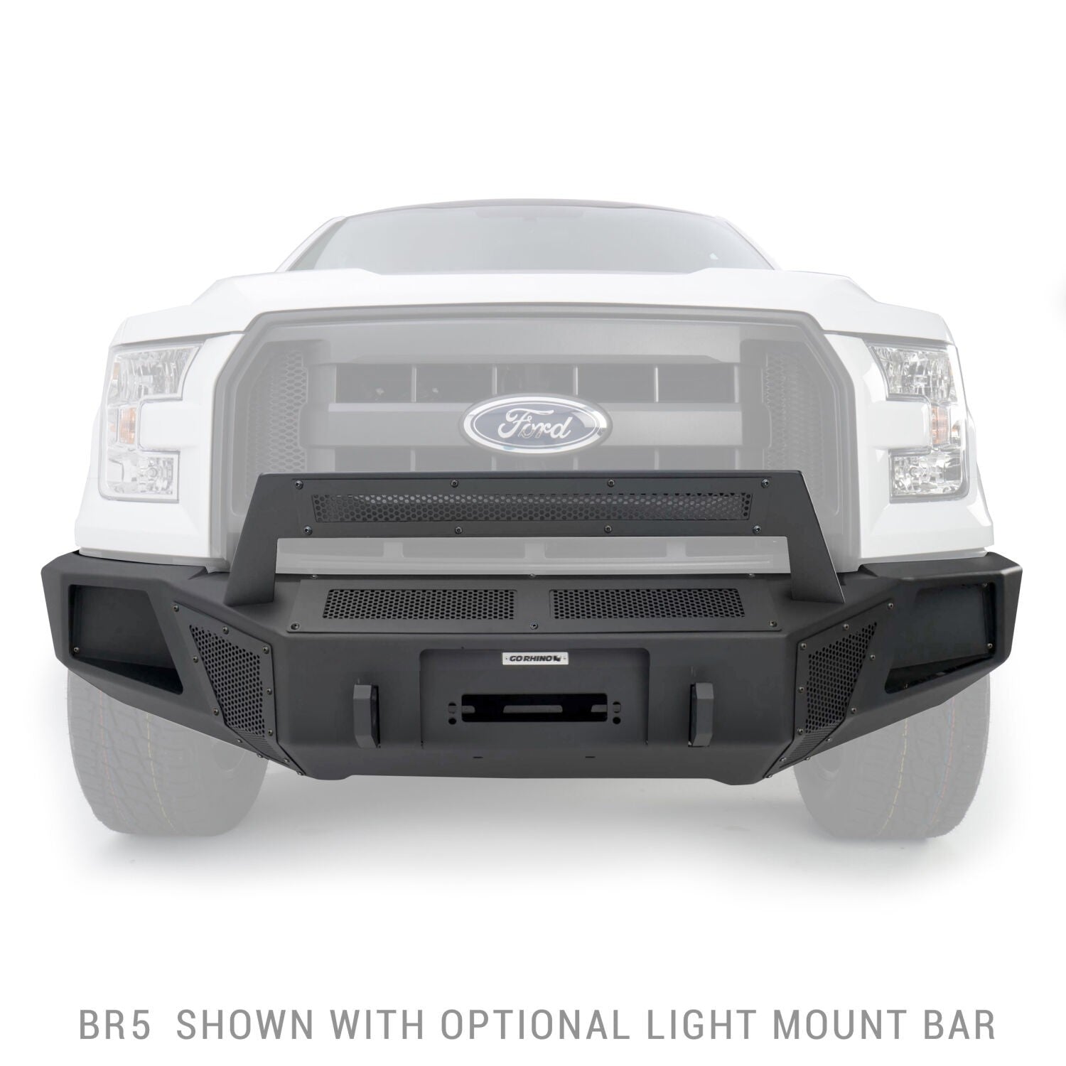 BR5 Front BR Bumper for Ford F 150 Black 2015-2017 Ford F-150 Go Rhino-7