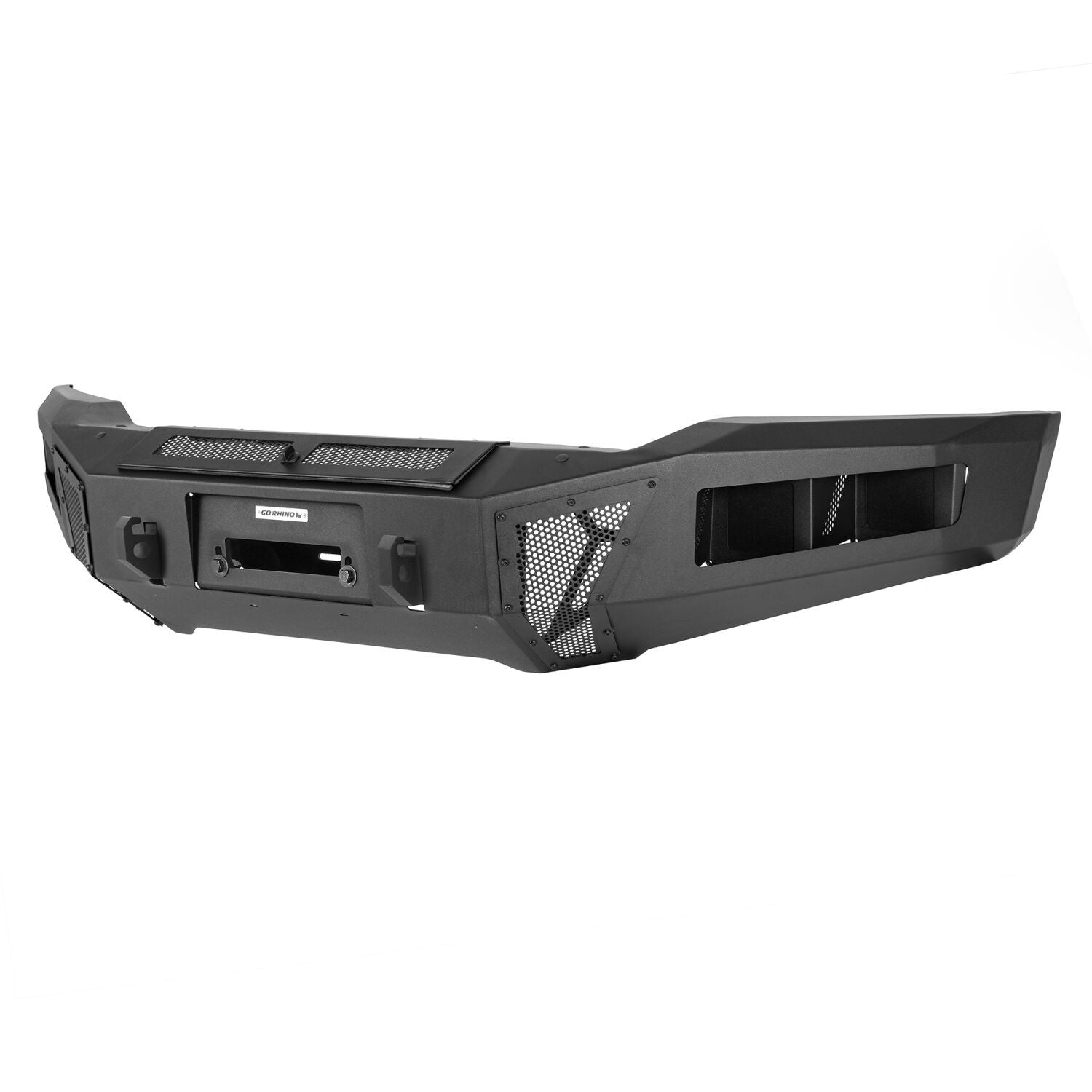 BR6 Front Bumper Replacement Textured Black 2017-2020 Ford F-150 Go Rhino-1