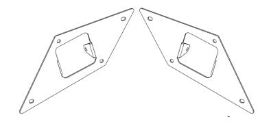 BR10 Light Plates Textured Black For Rigid D-Series Dually 2016-2023 Toyota Tacoma Go Rhino-1