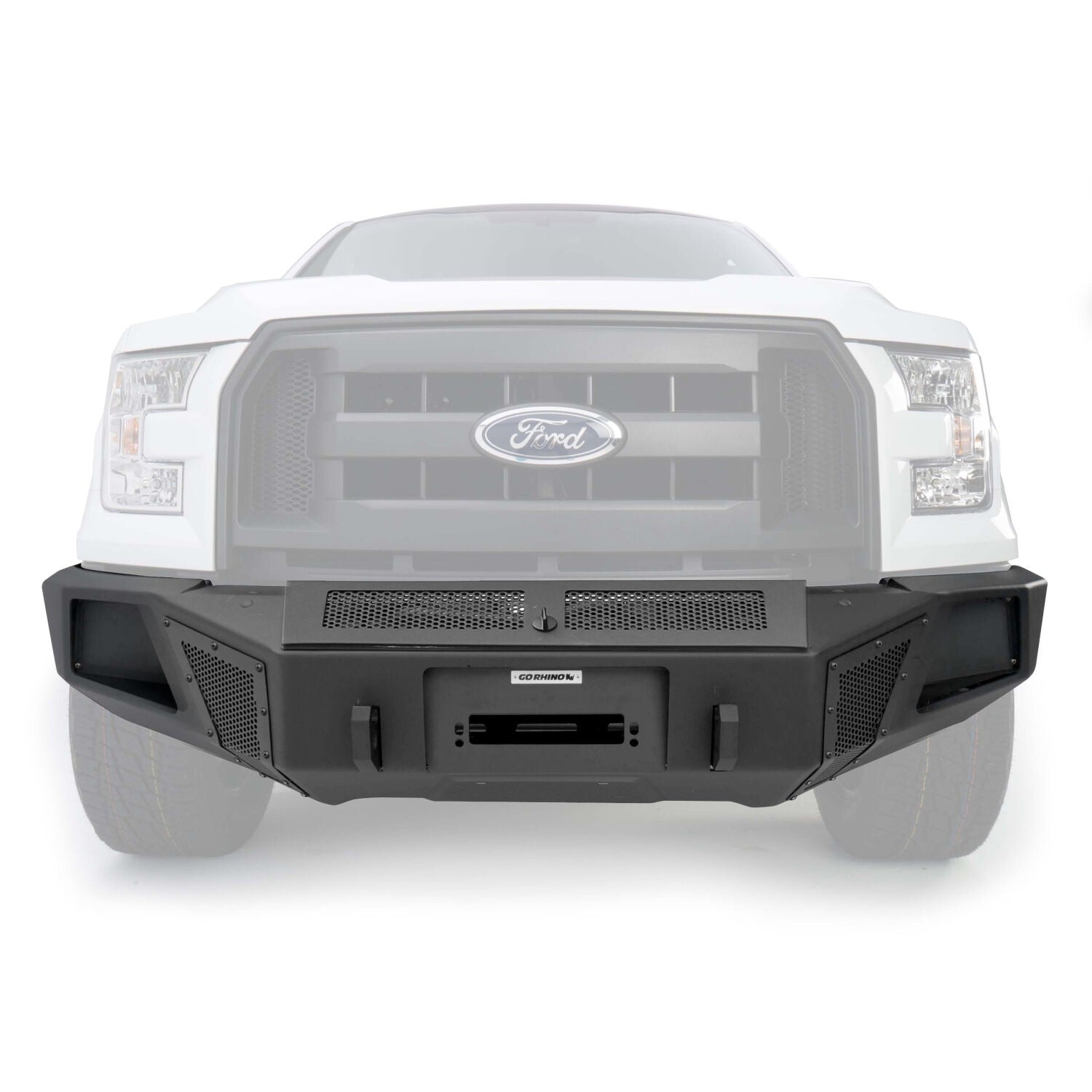 BR5.5 Winch Ready Front BR Bumper for Ford F 150 Textured Black 2018-2020 Ford F-150 Go Rhino-5