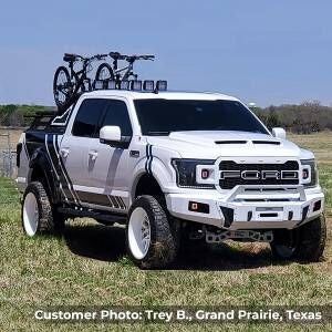 BR6 Front Bumper Replacement Textured Black 2018-2020 Ford F-150 Go Rhino-1
