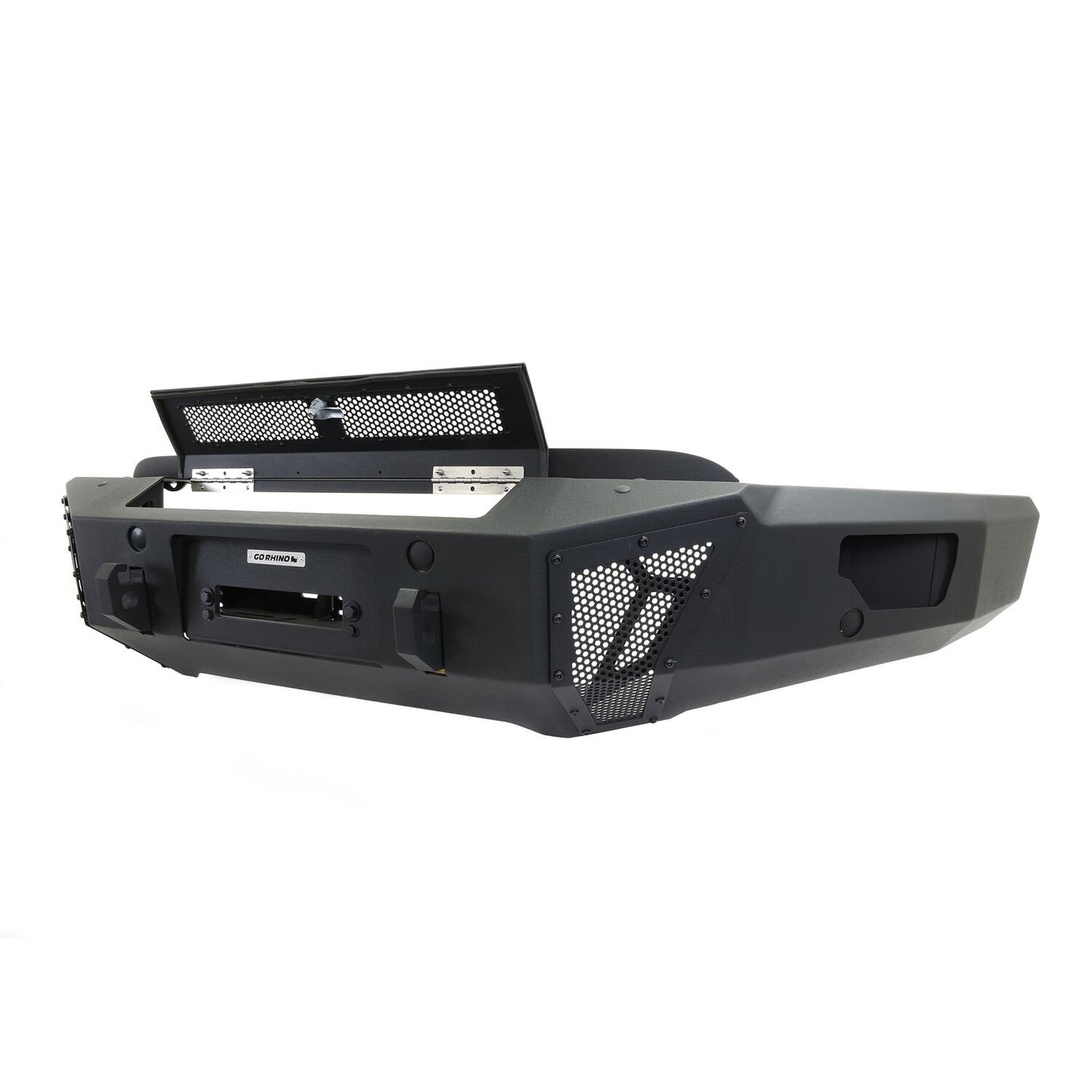 BR6 Winch Ready Front Bumper for Ford F 150 Textured Black 2021-2023 Ford F-150 Go Rhino-7