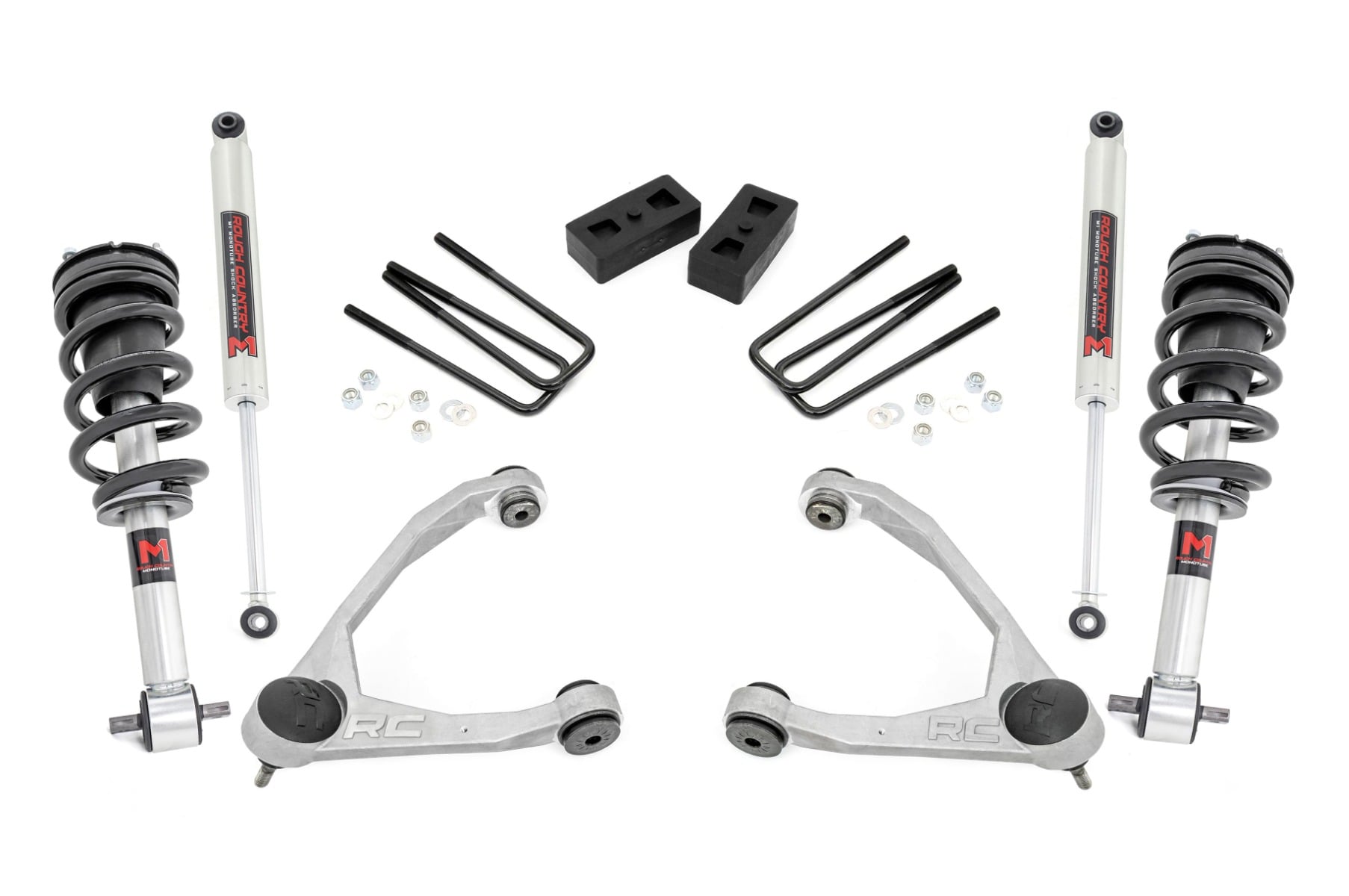 3.5 Inch Lift Kit Cast Steel M1 Strut Silverado/Sierra 1500 (07-13) Rough Country