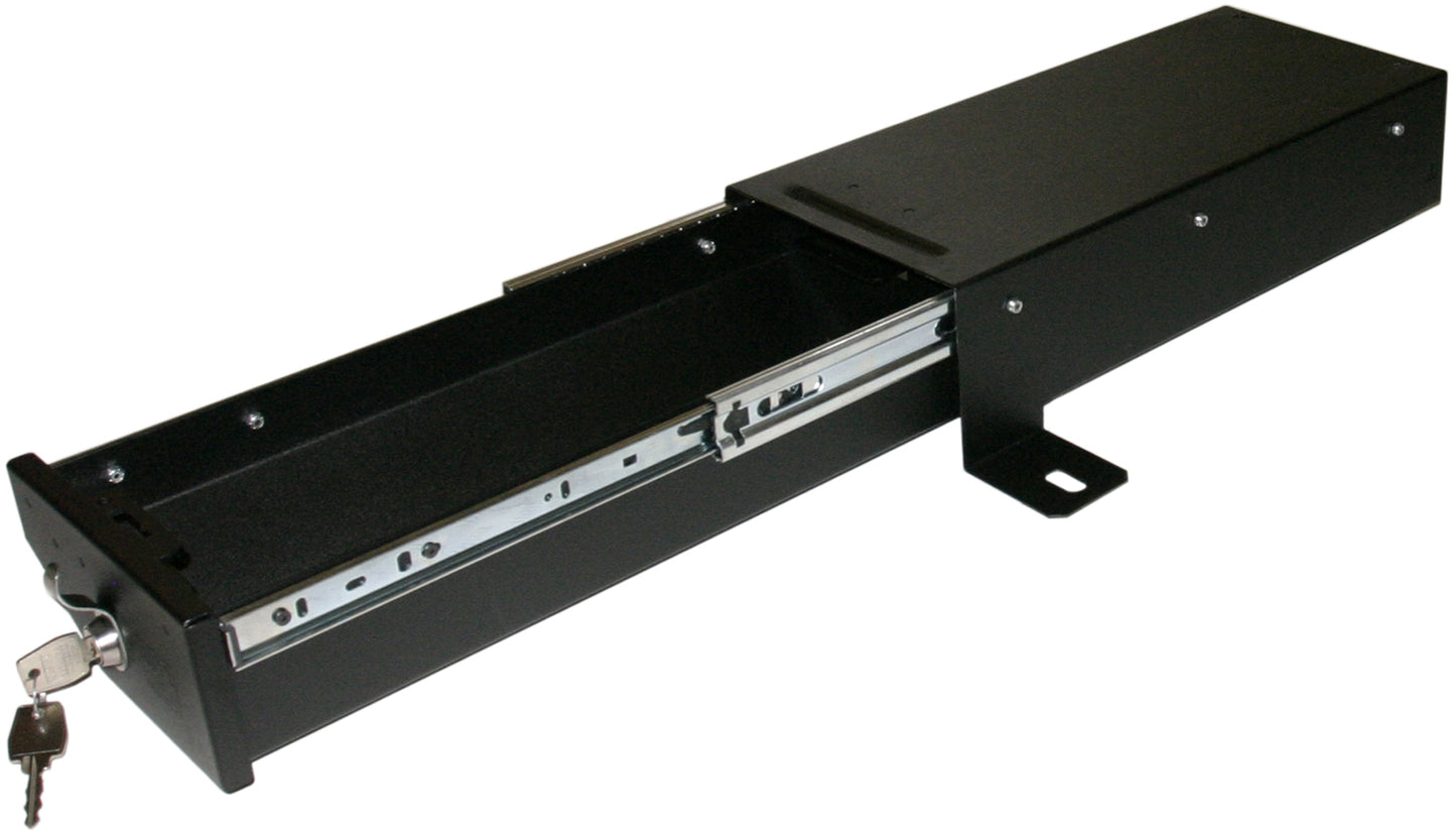 Front Driver Side Underseat Drawer - 07-18 Wrangjer JK 4-Door 2-Door w/o Flip Seat Black Products Tuffy Security-4