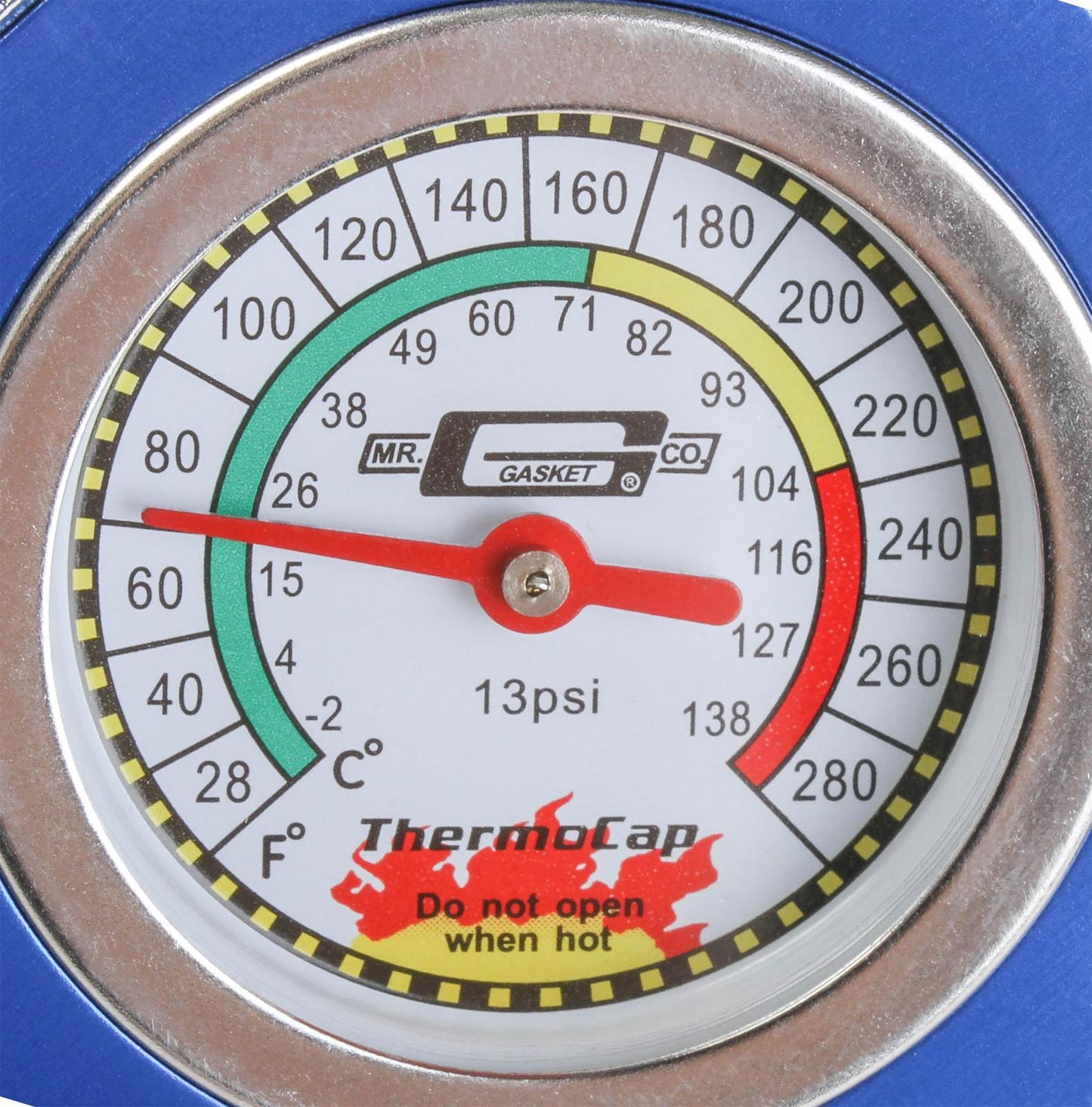 Thermocap 13 PSI Blue Fits most 1955-1993 AMC, GM, Ford, Jeep, and Chrysler 4, 6, and 8 Cylinder Radiators Mr Gasket-2