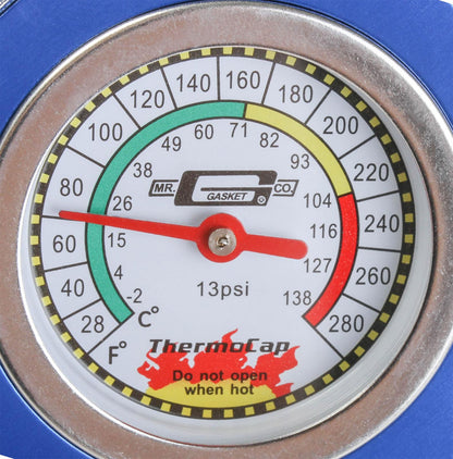 Thermocap 13 PSI Blue Fits most 1955-1993 AMC, GM, Ford, Jeep, and Chrysler 4, 6, and 8 Cylinder Radiators Mr Gasket-2