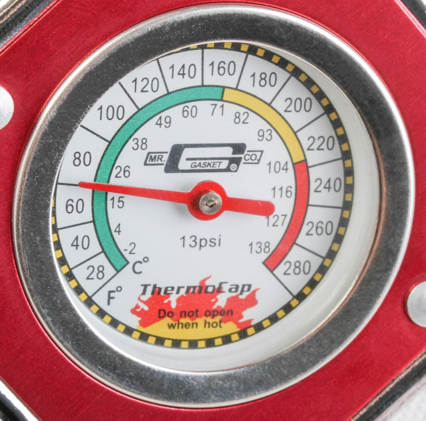 Thermocap 13 PSI Red Fits most 1955-1993 AMC, GM, Ford, Jeep, and Chrysler 4, 6, and 8 Cylinder Radiators Mr Gasket-2