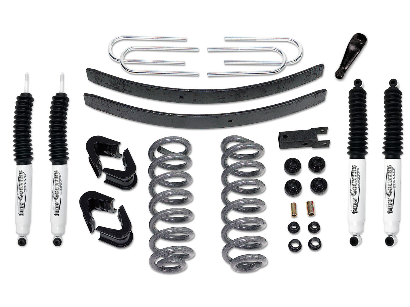 4 Inch Lift Kit 73-79 Ford F150 Fits Models with 2.5 Inch wide Rear Springs Tuff Country