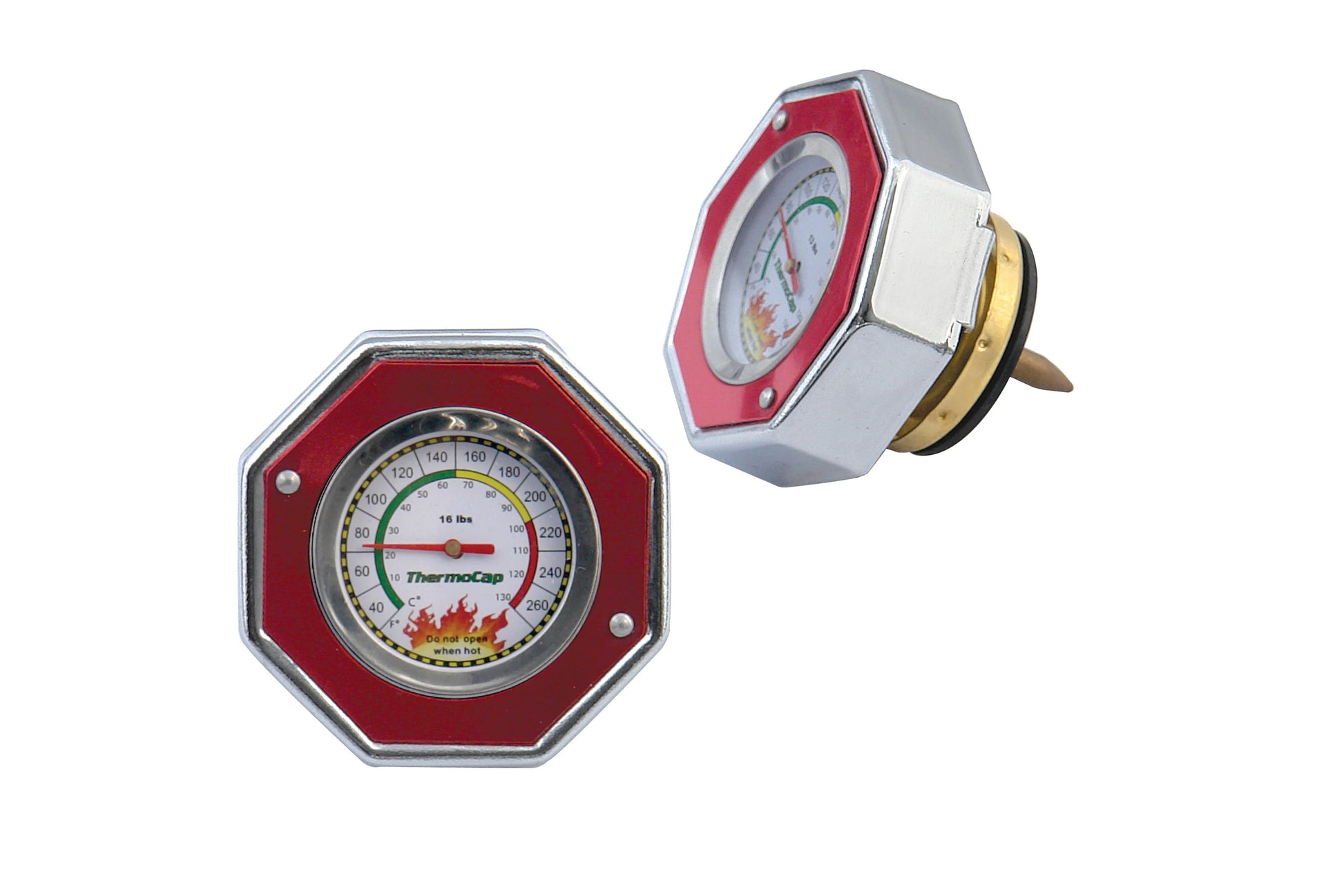 Thermocap 16 PSI Red Fits most 1955-1993 AMC, GM, Ford, Jeep, and Chrysler 4, 6, and 8 Cylinder Radiators Mr Gasket