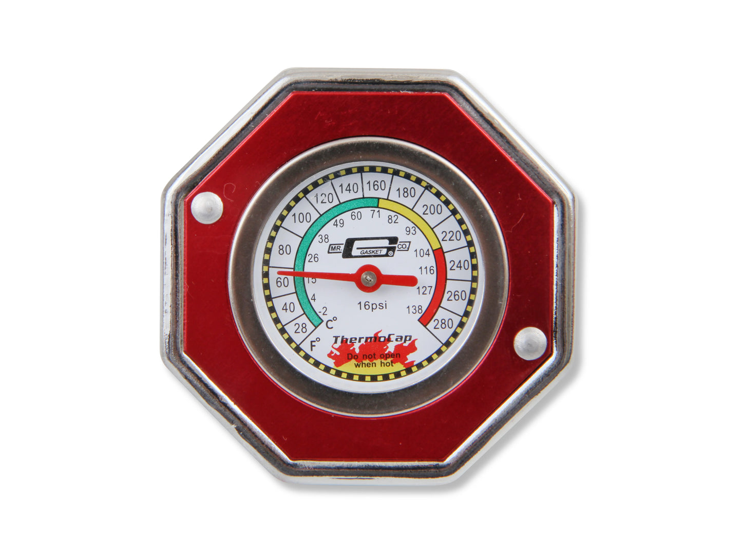 Thermocap 16 PSI Red Fits most 1955-1993 AMC, GM, Ford, Jeep, and Chrysler 4, 6, and 8 Cylinder Radiators Mr Gasket-1