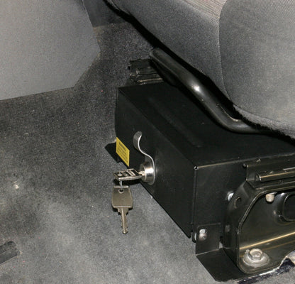 Front Driver Side Underseat Drawer - 97-06 Wrangjer TJ w/o Flip Seat Black Products Tuffy Security