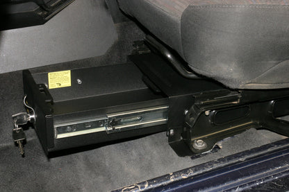 Front Driver Side Underseat Drawer - 97-06 Wrangjer TJ w/o Flip Seat Black Products Tuffy Security-1
