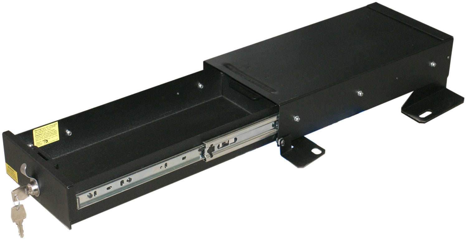 Front Driver Side Underseat Drawer - 97-06 Wrangjer TJ w/o Flip Seat Black Products Tuffy Security-4
