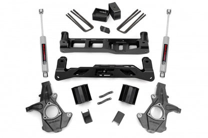 5 Inch Suspension Lift Kit w/N2.0 14-18 Silverado/Sierra 1500 2WD Aluminum/Stamped Steel Rough Country-2