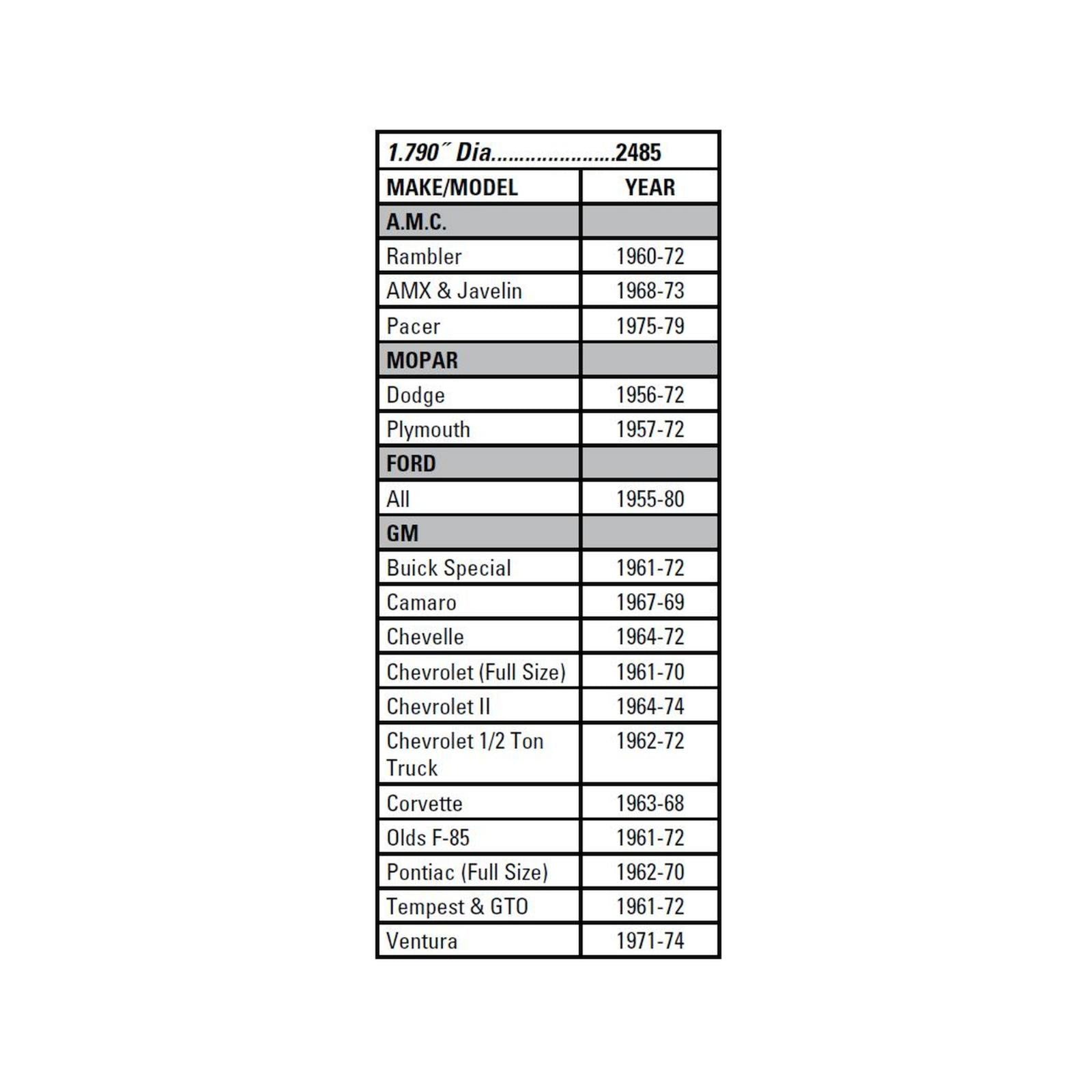Chrome Dust Caps 1.790 Inch diameter Mr Gasket-1