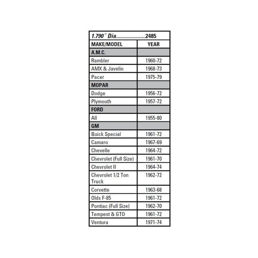 Chrome Dust Caps 1.790 Inch diameter Mr Gasket-1
