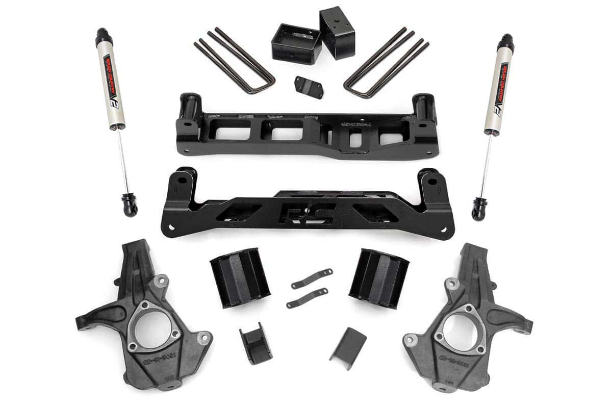 5 Inch Suspension Lift Kit w/N2.0 14-18 Silverado/Sierra 1500 2WD Aluminum/Stamped Steel Rough Country-1