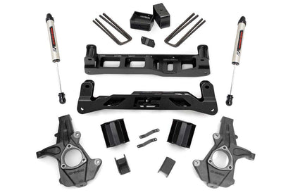 5 Inch Suspension Lift Kit w/N2.0 14-18 Silverado/Sierra 1500 2WD Aluminum/Stamped Steel Rough Country-1