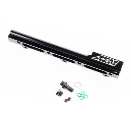 High Volume Fuel Rails Fits Acura B18B1, B18C1, and B18C5 Black AEM Electronics-4