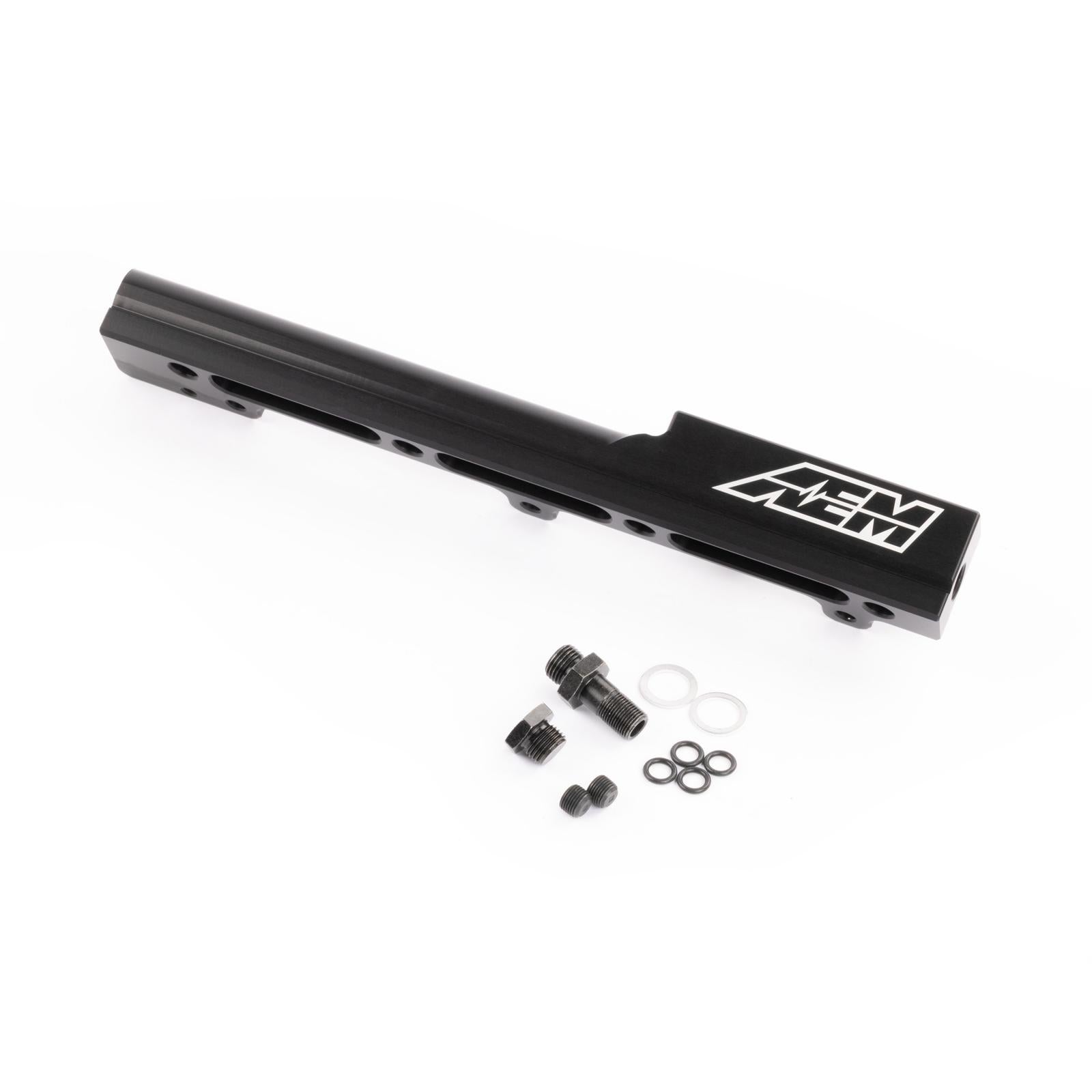 High Volume Fuel Rail. Black. Honda Fits Honda B16A2 and B16A3 AEM Electronics-1