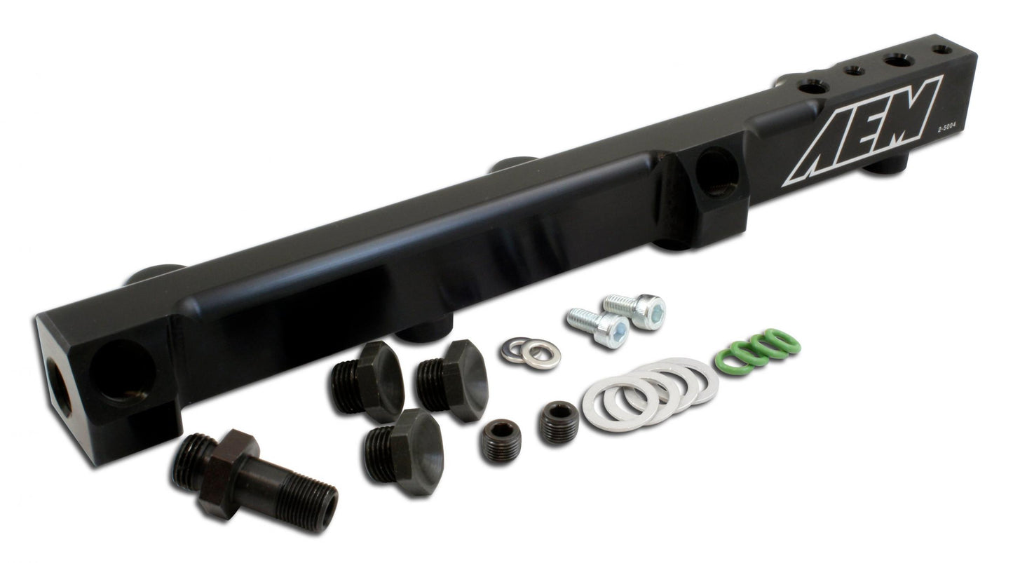 High Volume Fuel Rail. Black. Honda Fits Honda F22A1, F22A4, F22A6, H22A1, H22A4 and H23A1 Engines AEM Electronics-6