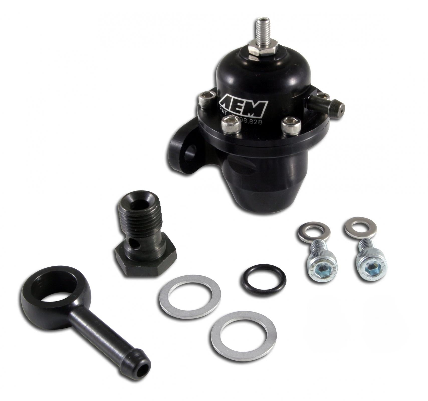 Adjustable Fuel Pressure Regulator Fits Acura/Honda B17A1/B18A1 C30A1/C32 B1/A6 D15B6/D16A 1/6 G25A 1/4 H22A1/H23A1 (must use Fuel Rail) AEM Electronics-8