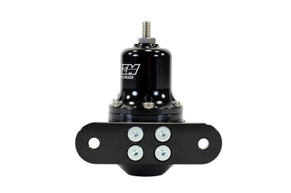 Hi-Cap Universal Adjustable Fuel Pressure Regulator Inlet 2 x -6AN (9/16-18) Outlet -6AN Gauge Port 1/8 Inch NPT Black AEM Electronics-7