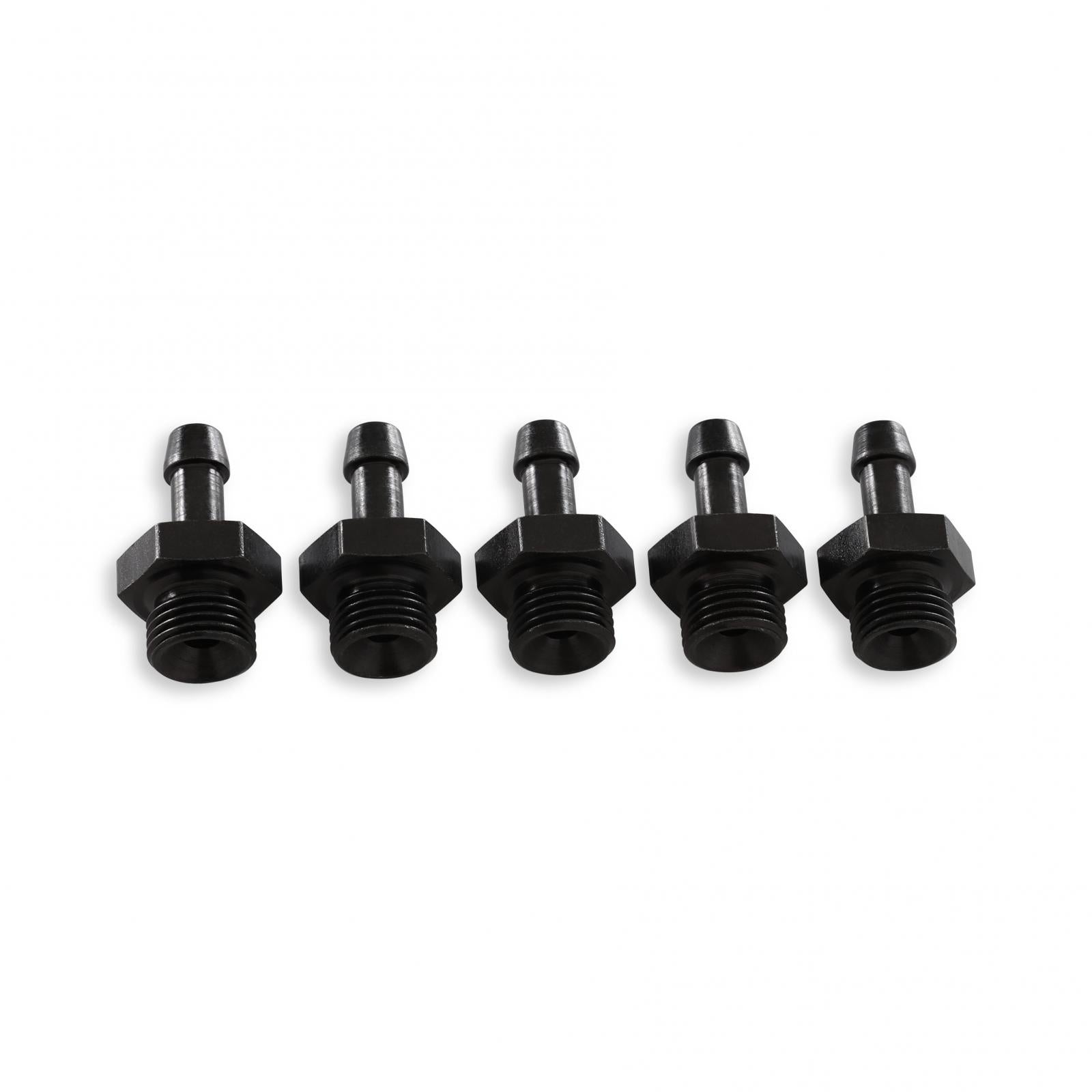 Adjustable Fuel Pressure Regulator Barb Fitting -6 (9/16 Inch-18) to 7mm 5 PK 5 Pack AEM Electronics