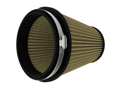 Magnum Flow Universal Clamp-On Air Filter w/ Pro Guard 7 Media 6 Inch F X 7-1/2 Inch B X 4-3/4 Inch T X 8 Inch H aFe Power-1