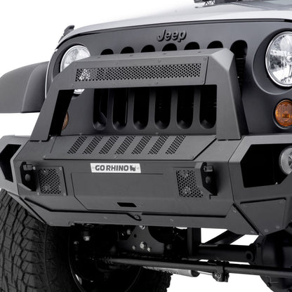 Trailline 10 Light Mount Bar Textured Black 2011-2026 Jeep Wrangler JK/JL 2020-2025 Jeep Gladiator 2021-2025 Ford Bronco Go Rhino-1