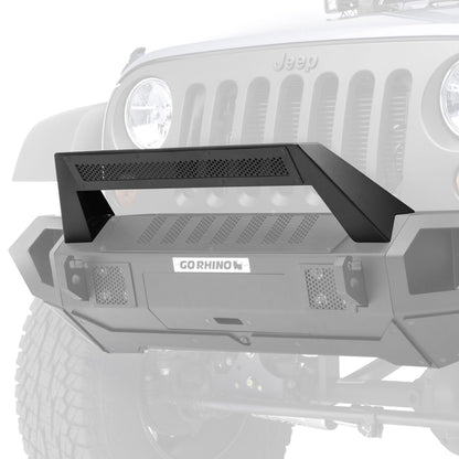 Trailline 20 Light Mount Bar Textured Black 2007-2026 Jeep Wrangler JK/JL 2020-2025 Jeep Gladiator 2021-2025 Ford Bronco Go Rhino-1