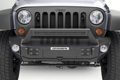 Trailline 20 Light Mount Bar Textured Black 2007-2026 Jeep Wrangler JK/JL 2020-2025 Jeep Gladiator 2021-2025 Ford Bronco Go Rhino-4