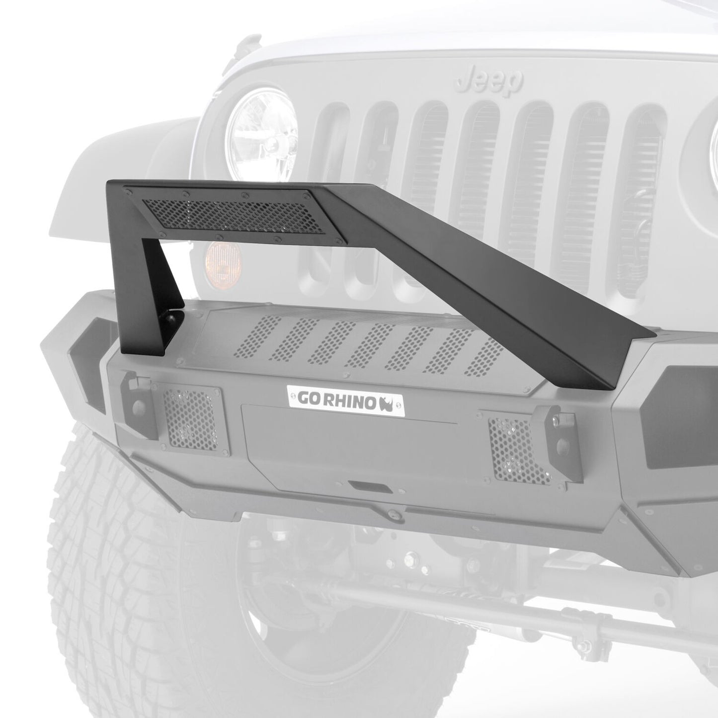 Trailline 30 Light Mount Bar Textured Black 2007-2026 Jeep Wrangler JK/JL 2020-2025 Jeep Gladiator Go Rhino-2
