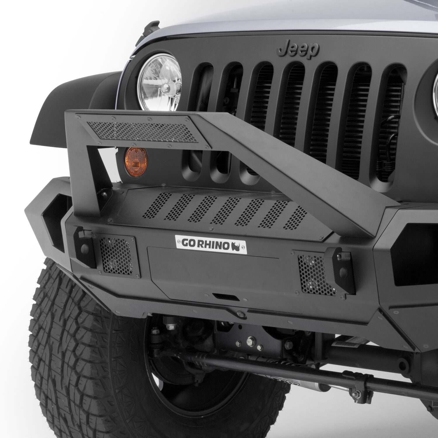Trailline 30 Light Mount Bar Textured Black 2007-2026 Jeep Wrangler JK/JL 2020-2025 Jeep Gladiator Go Rhino-3