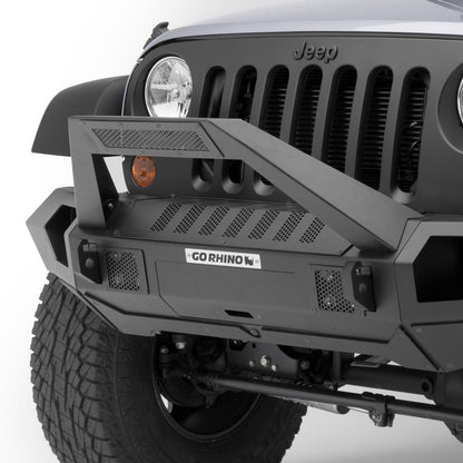 Trailline 30 Light Mount Bar Textured Black 2007-2026 Jeep Wrangler JK/JL 2020-2025 Jeep Gladiator Go Rhino-3