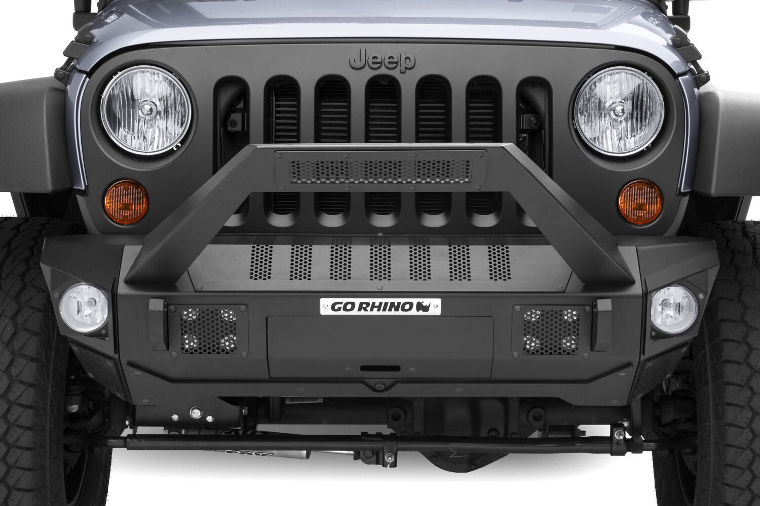 Trailline 30 Light Mount Bar Textured Black 2007-2026 Jeep Wrangler JK/JL 2020-2025 Jeep Gladiator Go Rhino-5
