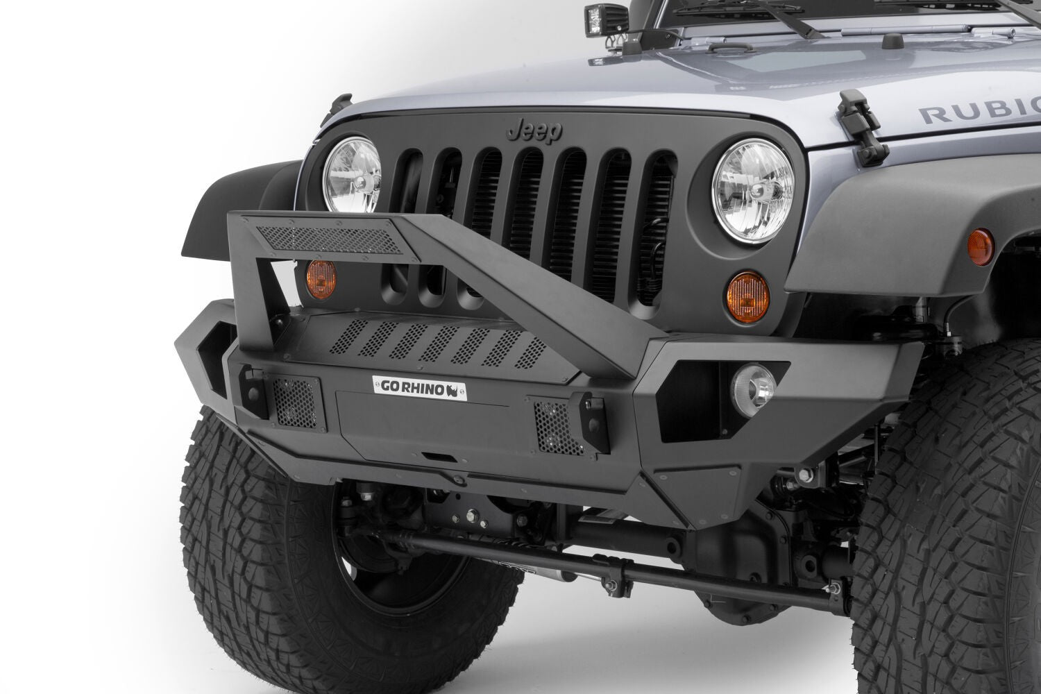 Trailline 30 Light Mount Bar Textured Black 2007-2026 Jeep Wrangler JK/JL 2020-2025 Jeep Gladiator Go Rhino-6