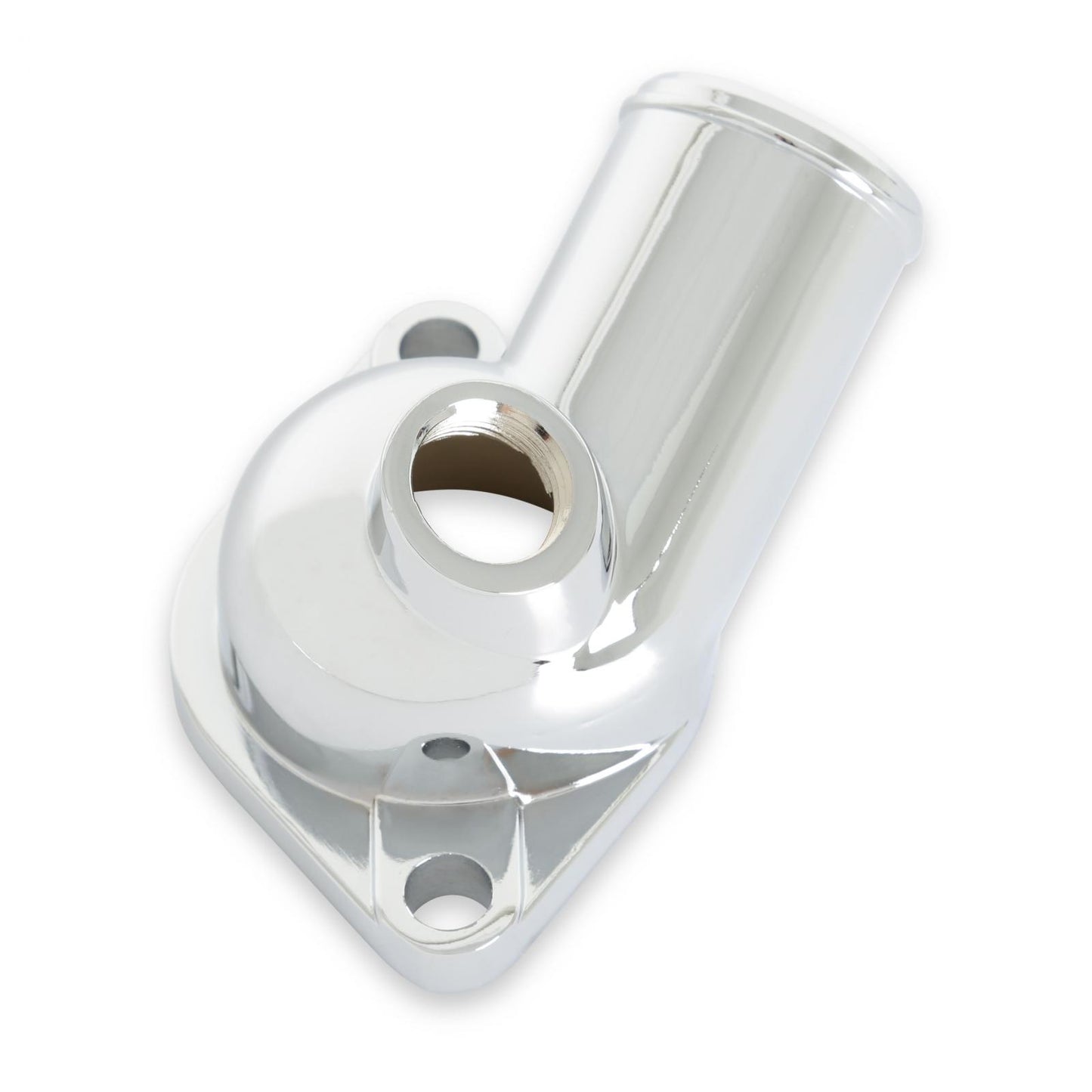 O-Ring Style Chrome Water Neck Fits 1967-1979 Chevrolet V8, has 1/2 Inch NPT Vacuum Switch Port Mr Gasket-4