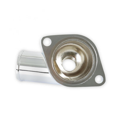 O-Ring Style Chrome Water Neck Fits 1967-1979 Chevrolet V8, has 1/2 Inch NPT Vacuum Switch Port Mr Gasket-5